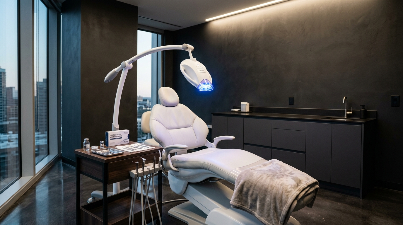 Whitening treatment room